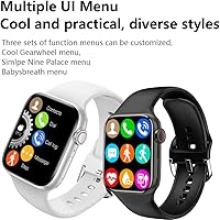Vista 5 de Reloj inteligente para hombres y mujeres, compatible con teléfonos Android, reloj inteligente Bluetooth de 2.09 pulgadas con pantalla táctil
