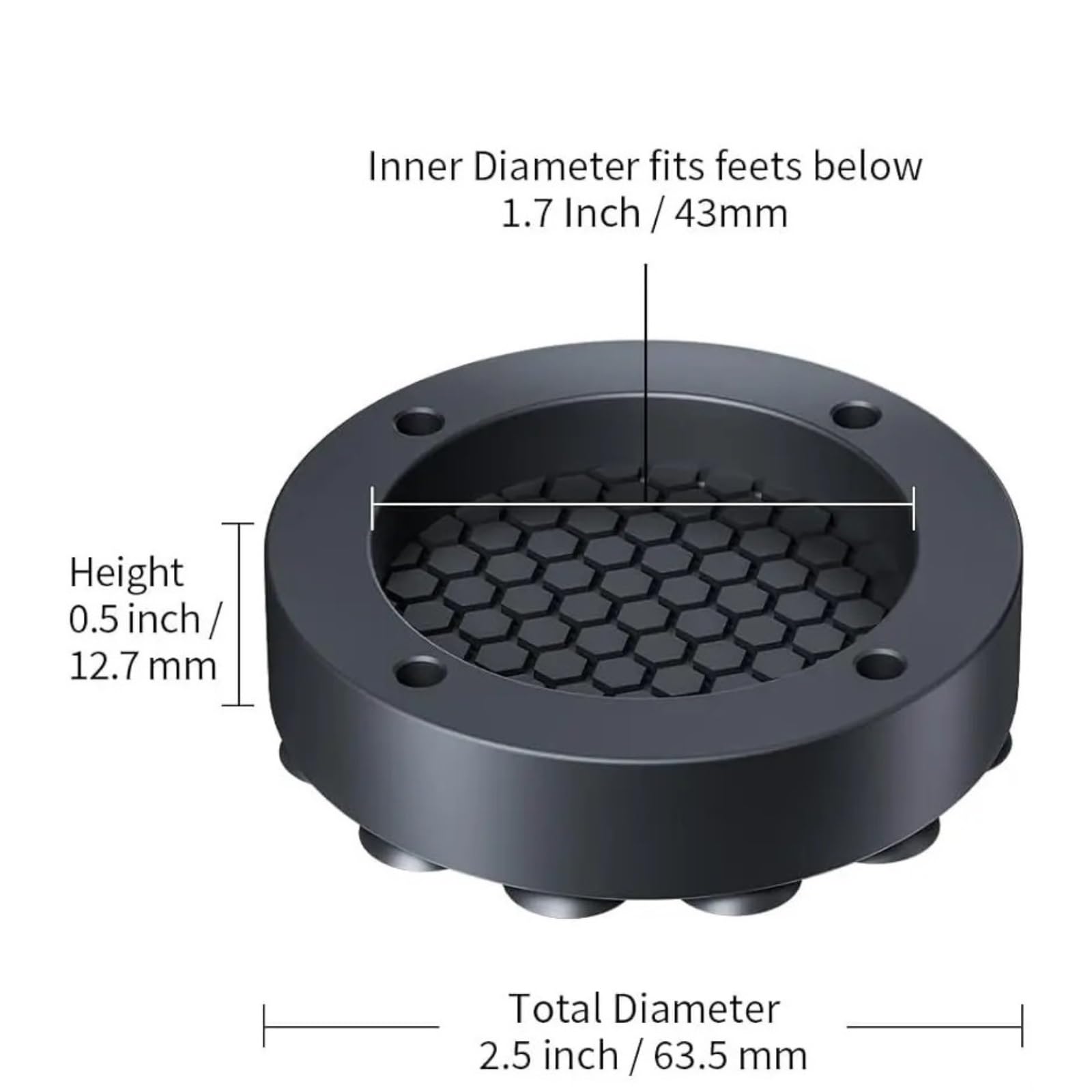 Juego de 4 almohadillas soporte antivibración for lavadora