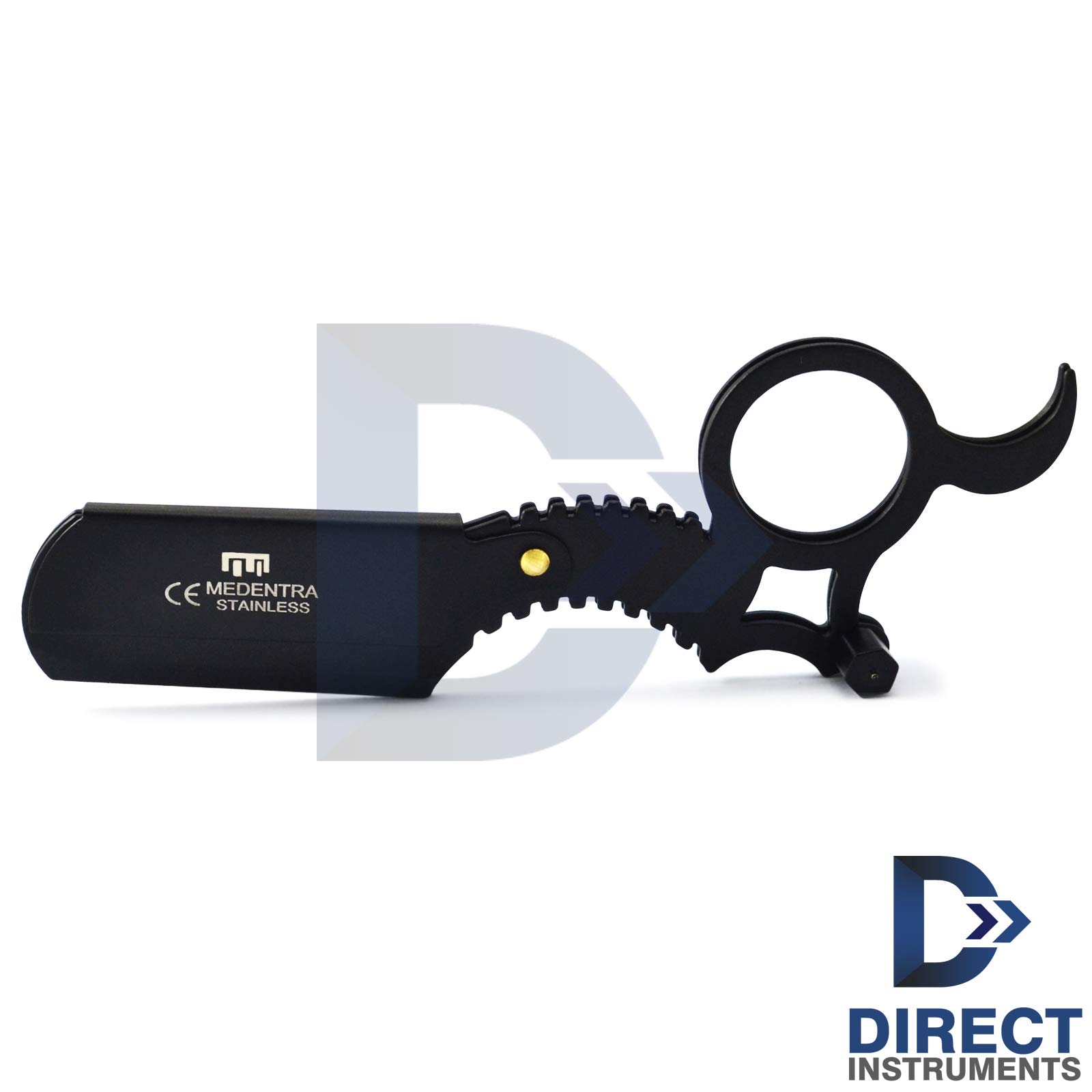 Professional Black Finger Insert Handle Razor Barber Hair Shaving Straight Men Cut Throat Beard Styling With FREE Blades