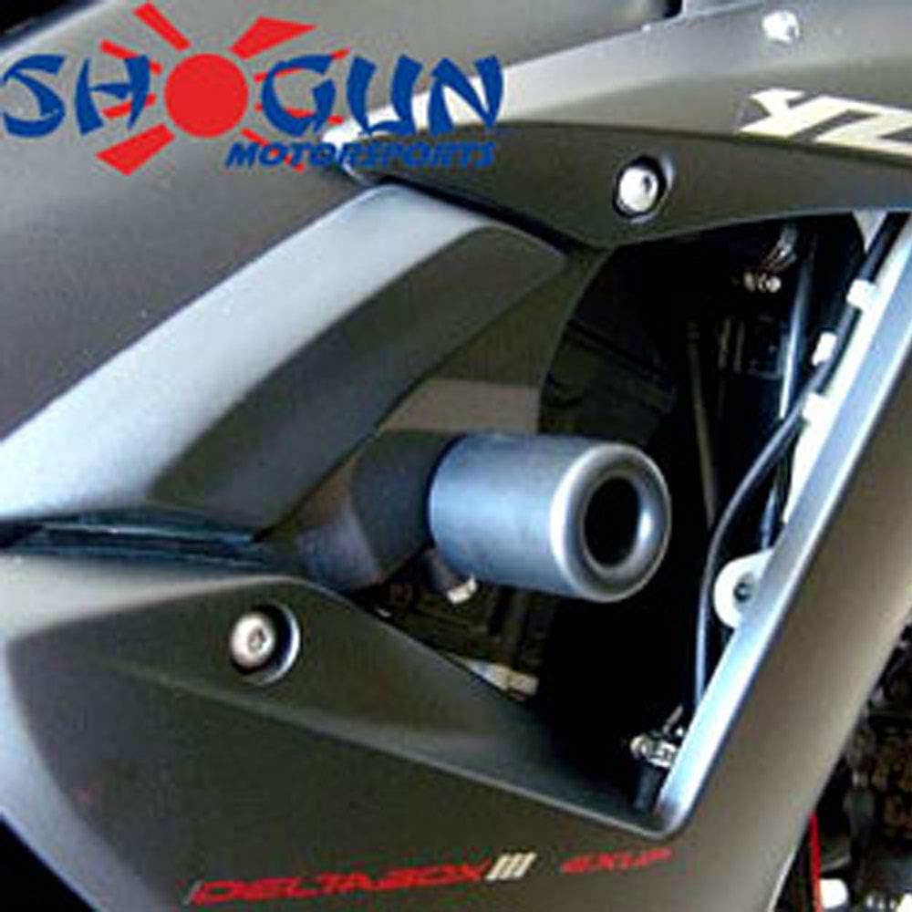 Shogun USA Made Yam R1 YZF-R1 2002 2003 Black No Cut Frame Sliders - 750-6119