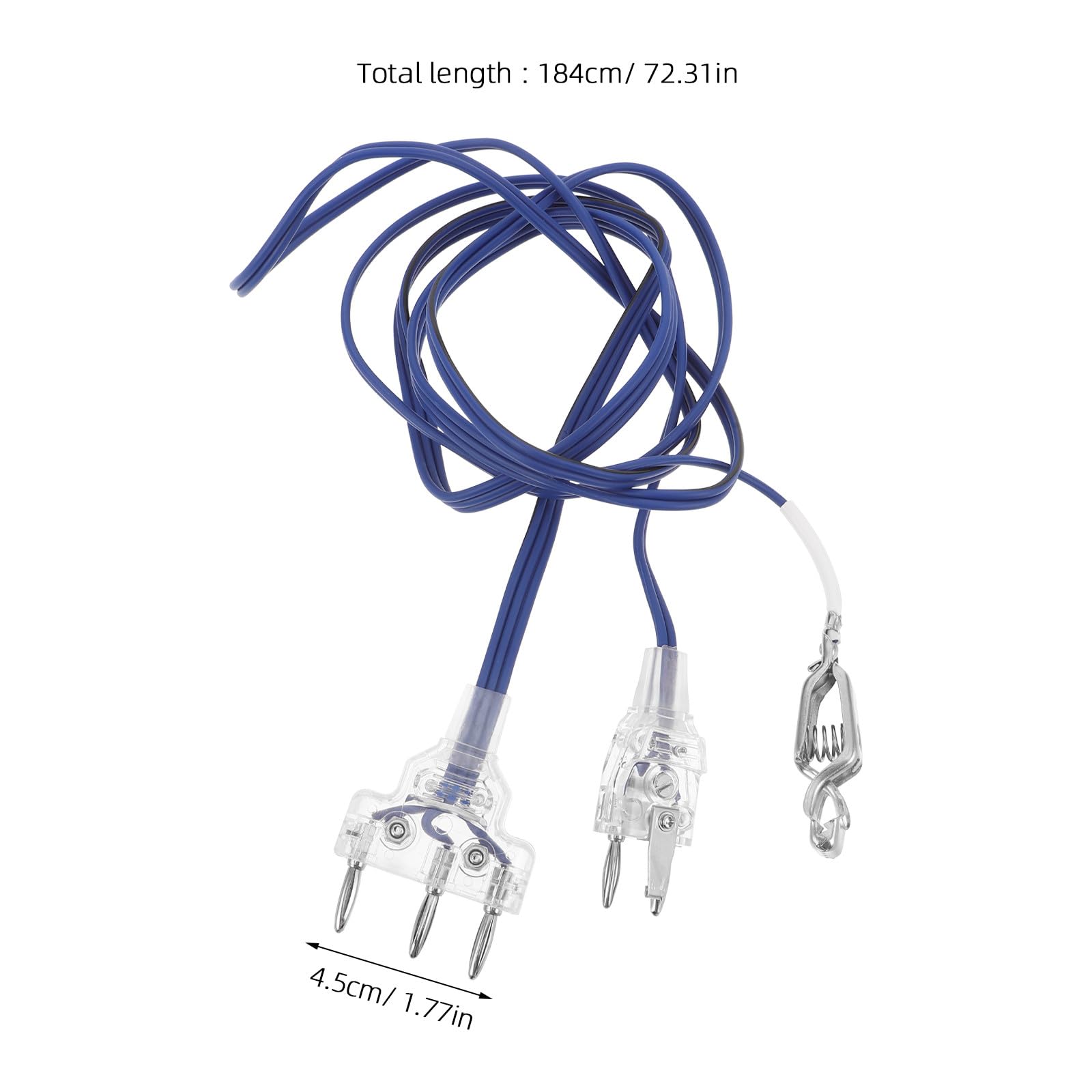 ifundom Cable de Cuerpo para Esgrima: Cable Conductor de Espada de Alto Rendimiento, de Conexión Duradero para Competición Y Entrenamiento, Color Azul.