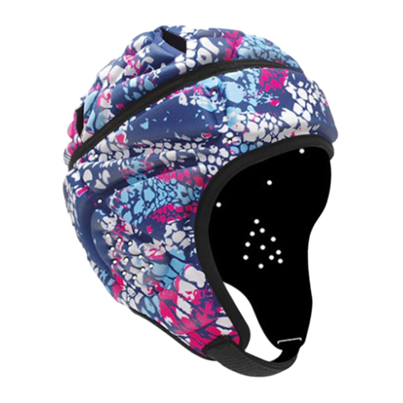 Adult Rugby Helmet With Ventilation - Adjustable Headgear For Rugby, Flag Football & Sports