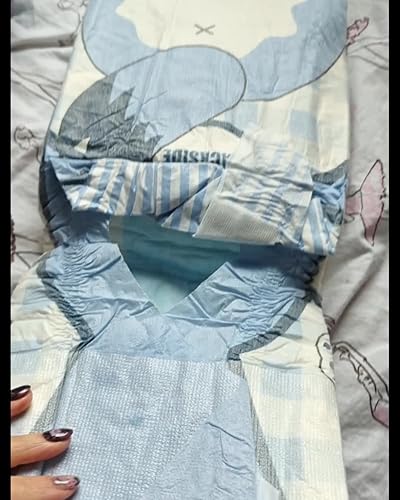 Pannolini Adulti Regolabili LittleForBig - Con Velcro E Design BabyFur, Taglia XL (121-142 Cm), Confezione Da 10 Pezzi - Blu - Foto 3