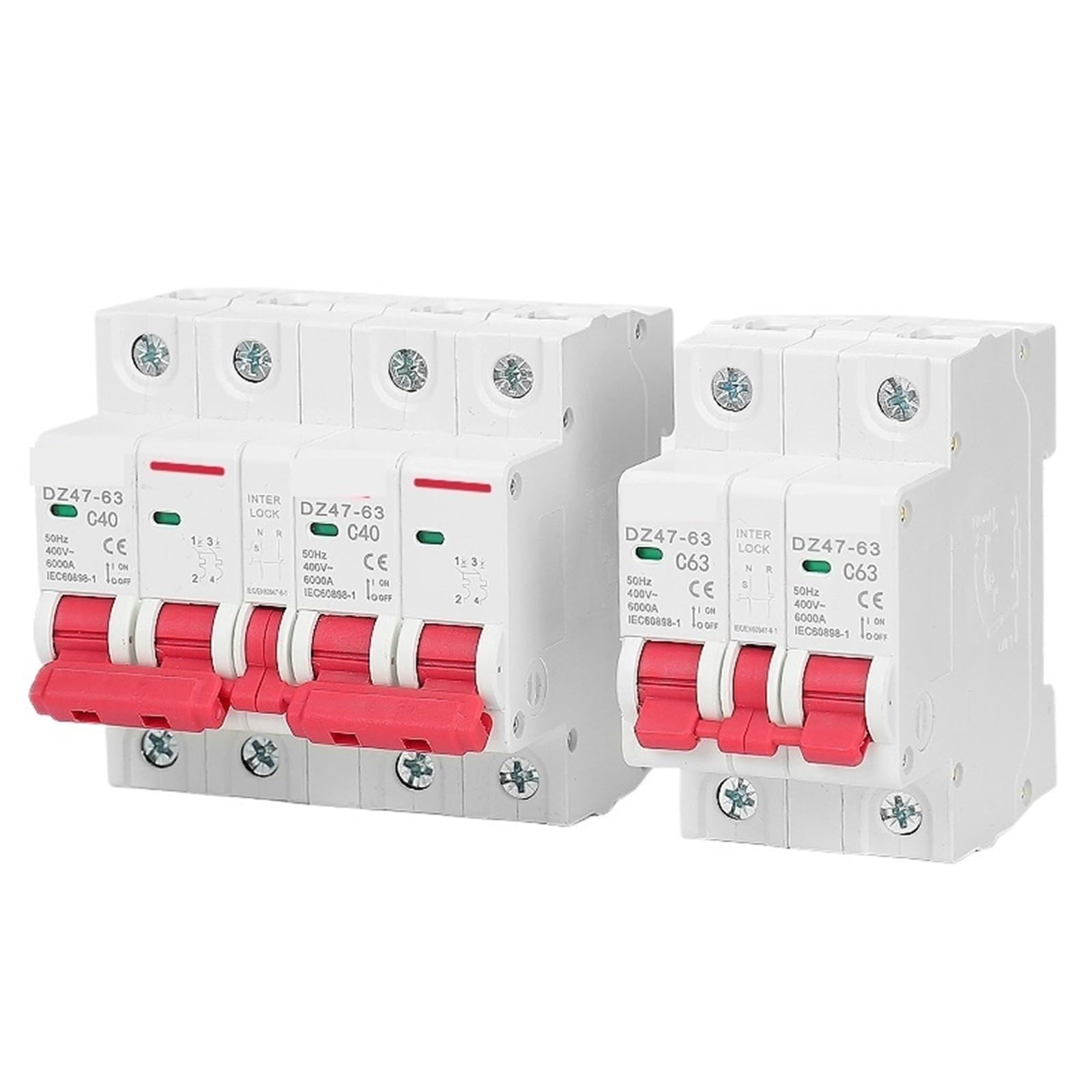 Disjoncteur de transfert manuel double alimentation CA interrupteur MCB 25A - 7