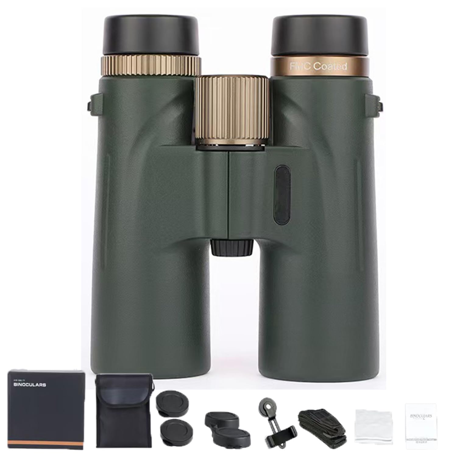 Binocolo Hd 12 x 42, binocolo ad alte prestazioni, anti-appannamento e impermeabile, con visione notturna in condizioni di scarsa illuminazione, perfetto per birdwatching, viaggi, osservazione delle