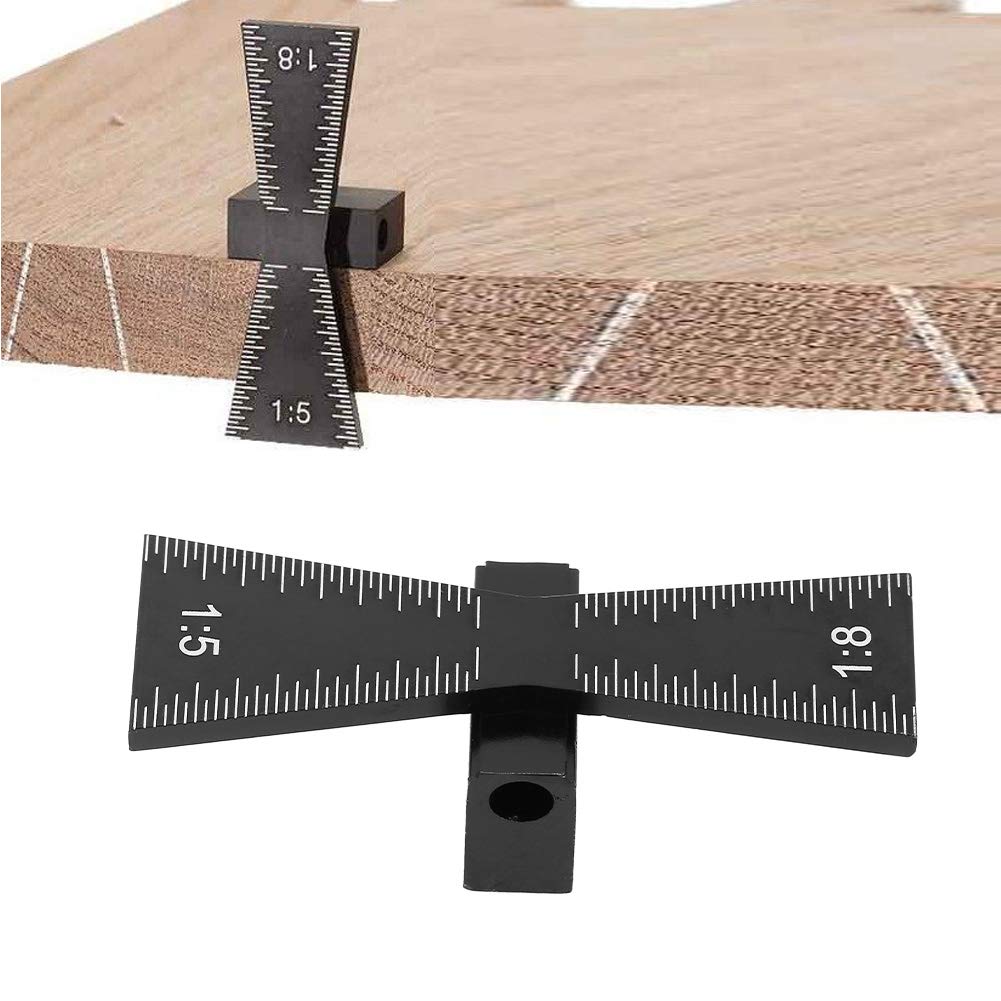 Aluminum Dovetail Marker Jig, Woodworking Tool with 1:5/1:8 Scale for Furniture Making and Enthusiasts - Image 2