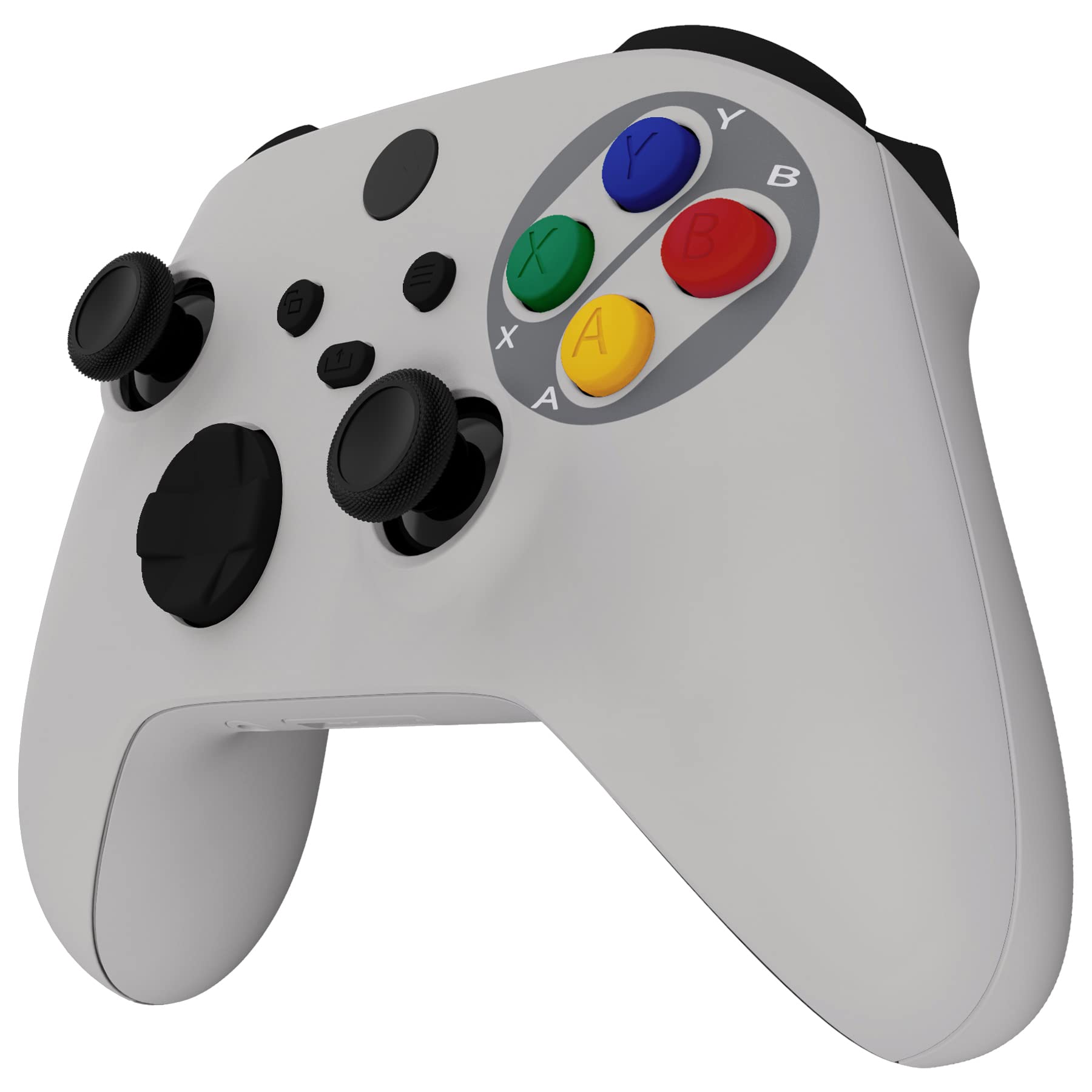 eXtremeRate Cover Custodia Grip Tasti Ricambio per Xbox Series X S Controller Copertura Pulsanti Tigger Analogici Grilletti per Xbox Series X S Joystick Model 1914-Stile SFC SNES Classic EU