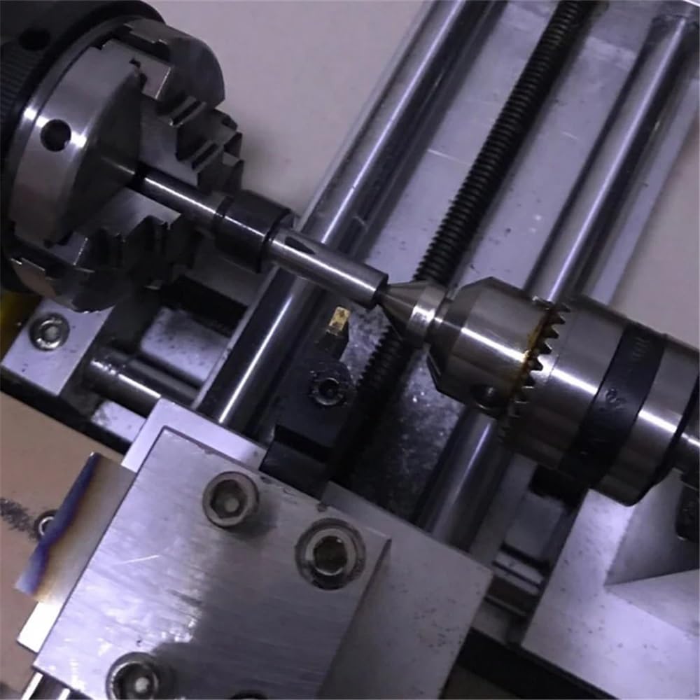 Torno for carpintería, Mini torno pequeño for el hogar, bola, Micro portabrocas, torno de 350W, soporte fijo, 1400-3600RPM