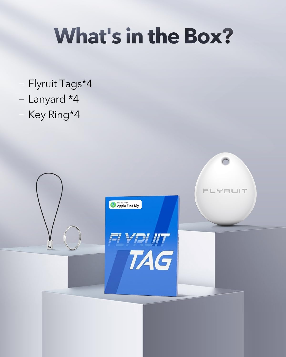 Air Tracker Tags-4 Pack for Apple Find My (iOS Only), Official MFi Certified, Smart Bluetooth Key Finder, Tracking Device for iPhone, Mini Finder Locator for Luggage, Backpack, Wallet, Bags, eBike - Image 8