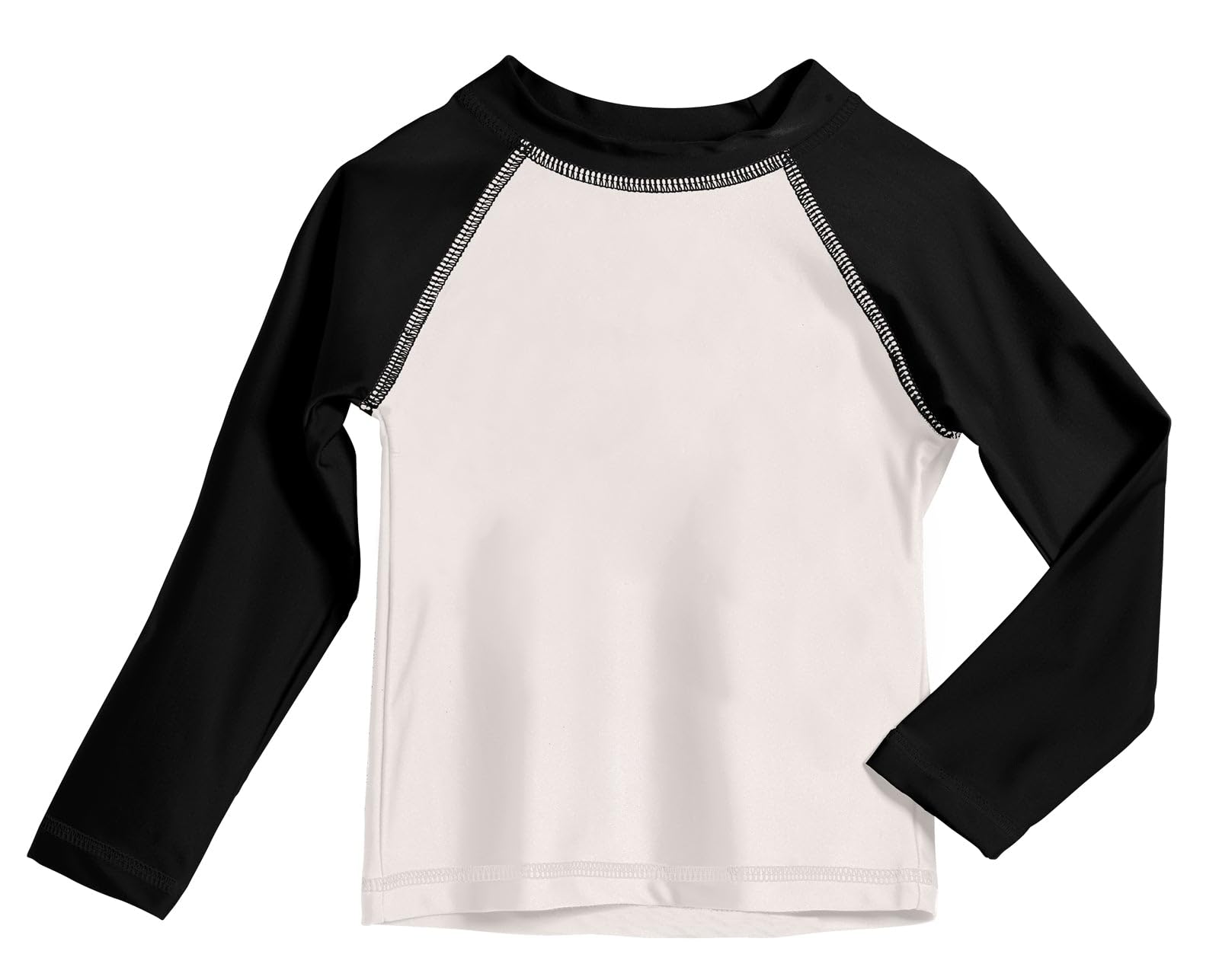 Little Boys UPF 50+ Color Block Solid Long Sleeve Rashguard by City Threads