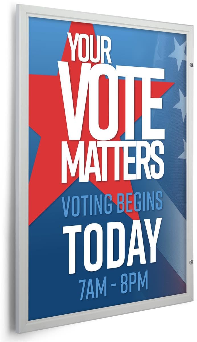 Amazon | displays2go swing-openポスターフレーム耐候性