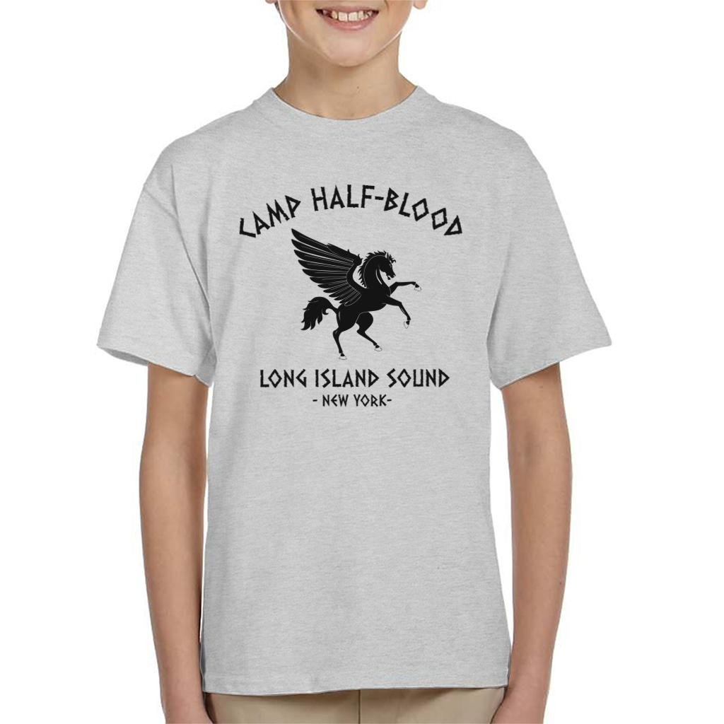 Percy Jackson Camp Half Blood Kid's T-Shirt Heather Grey
