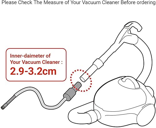 Miniatura 6 de EZ SPARES 7 piezas de accesorios de micro aspiradora, 7 piezas de accesorio universal para aspiradora, mini kit de herramientas de limpieza de