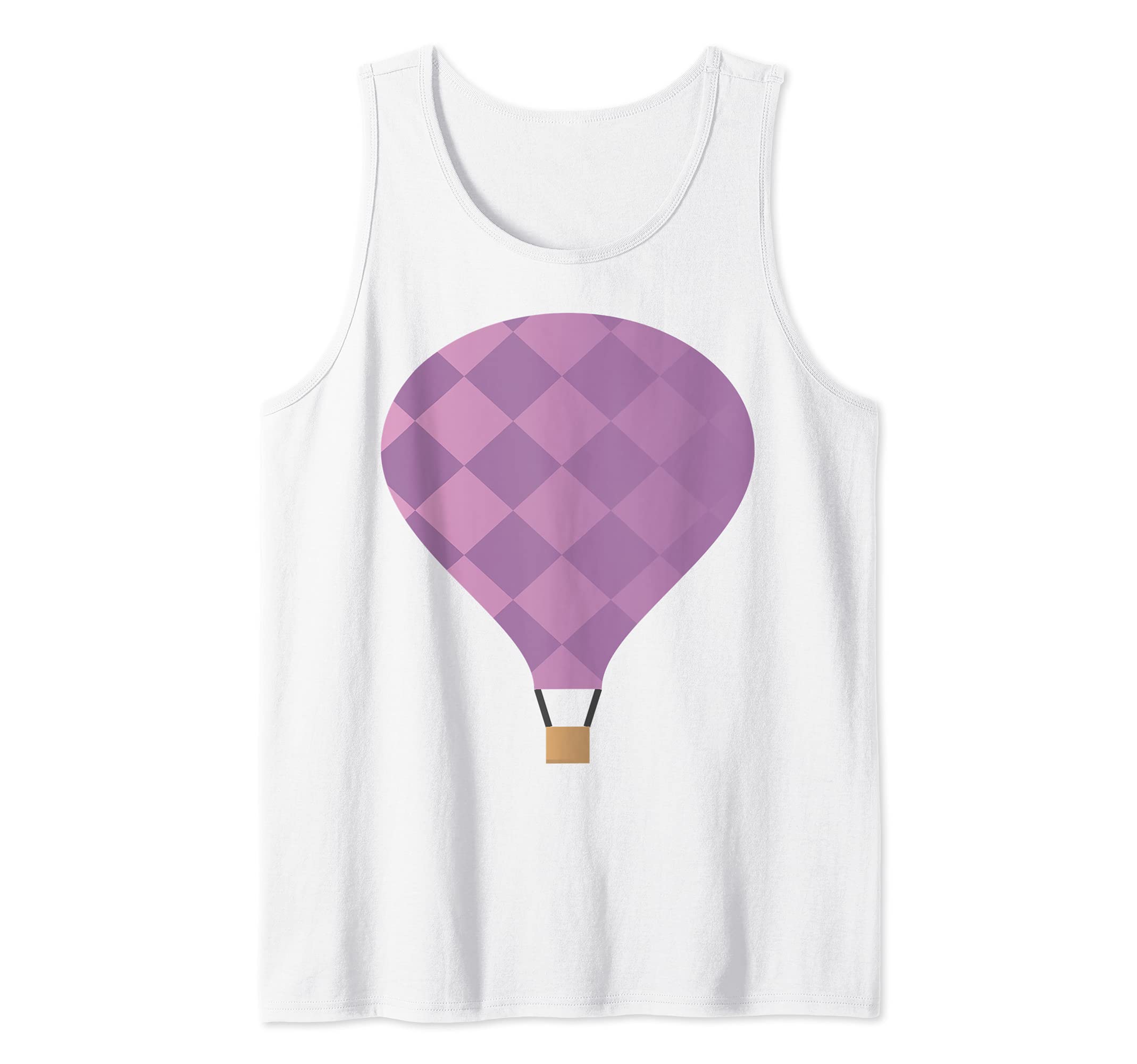 Purple Argyle Hot Air Balloon Tank Top