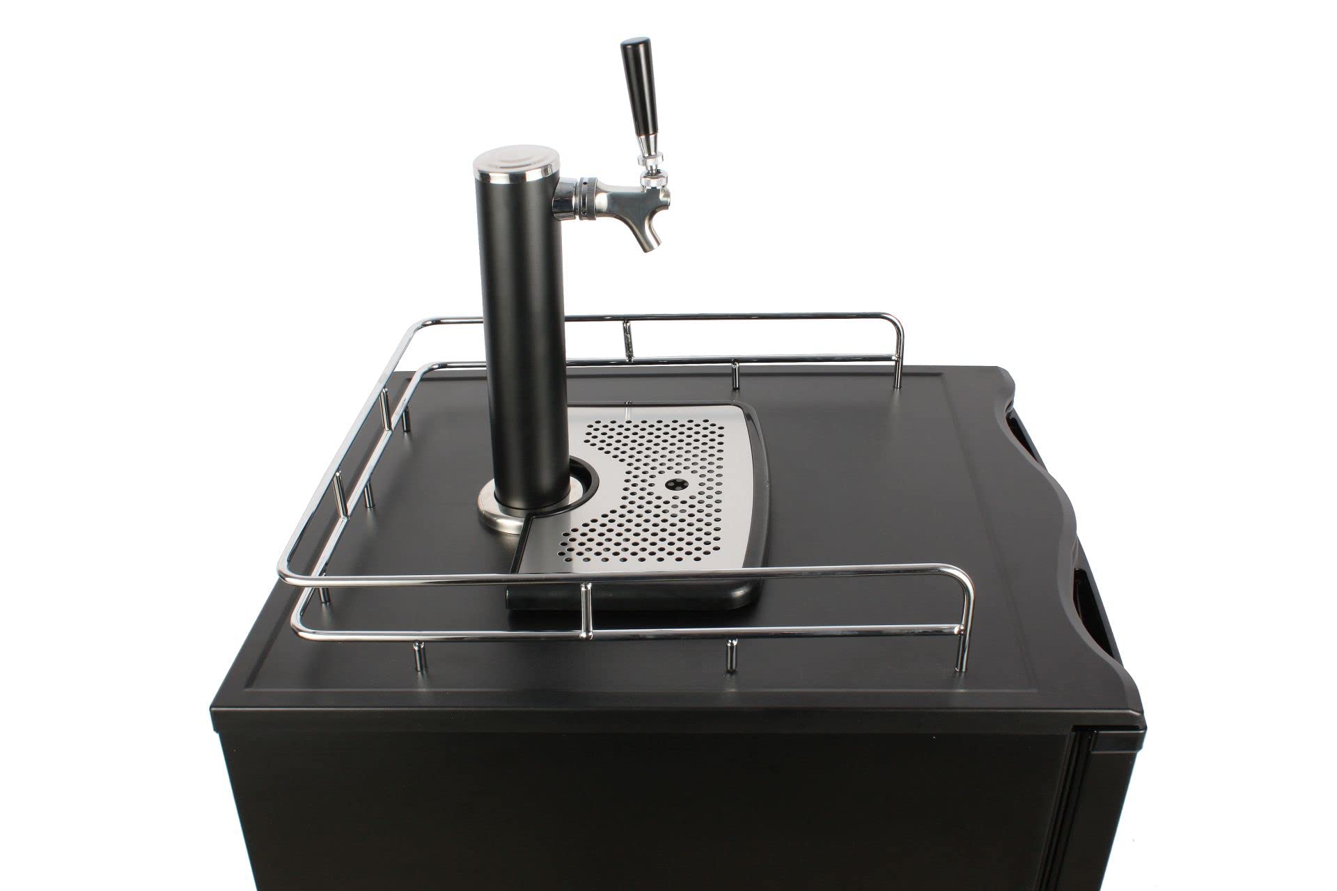 El Fuego® Bierfasskühler mit Zapfanlage, inkl. vollständigem Montageset und Gasflasche, mit Rädern, Bierkühler, Bierzapfanlage, Outdoorküche, BBQ, Bierfass, AY 5992