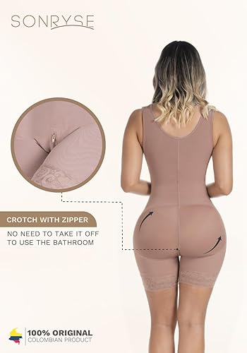 Miniatura 2 de Sonryse Fajas Colombianas Postparto Reductoras Moldeadoras Levanta Cola Postoperatorio Prenda de Compresión para Mujeres