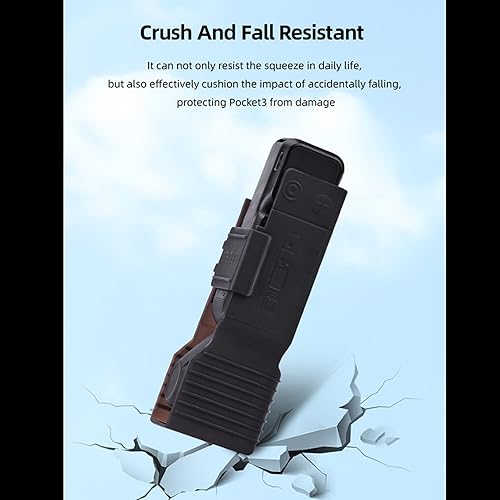 Vista 3 de Funda protectora de lente para DJI Osmo Pocket 3, protector de cardán para pantalla de lente para bolsillo 3 accesorios, resistencia a los golpes