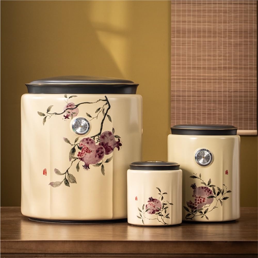 Organizer na torebki herbaty ceramiczny słoik do przechowywania luźnej herbaty duża pojemność nakrętka kawa płatki płatki uszczelniony słoik herbata ciasto do przechowywania w kuchni pojemnik na