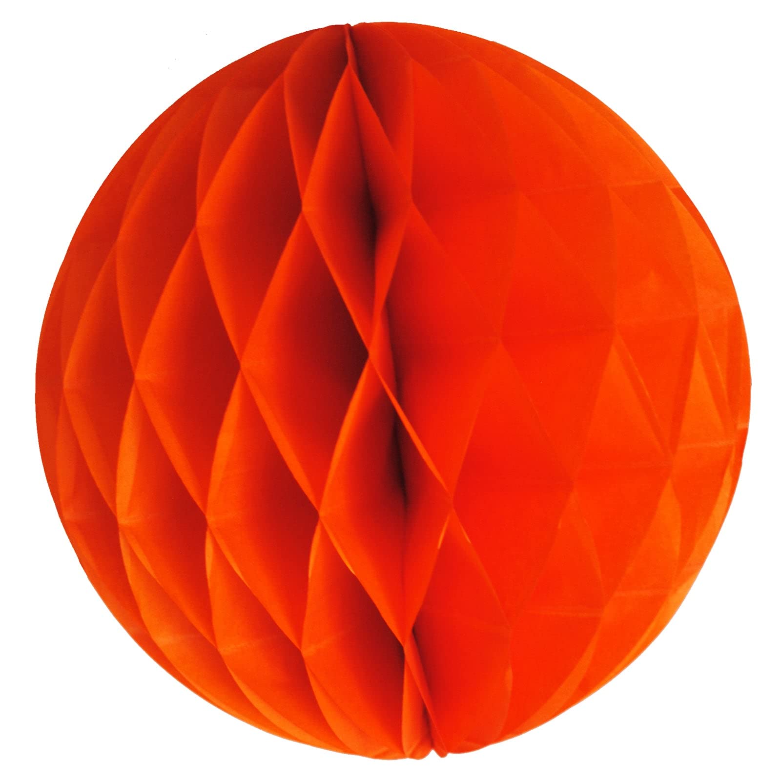Pack of 5 Paper Honeycomb Balls [Orange, 25cm / 10"]