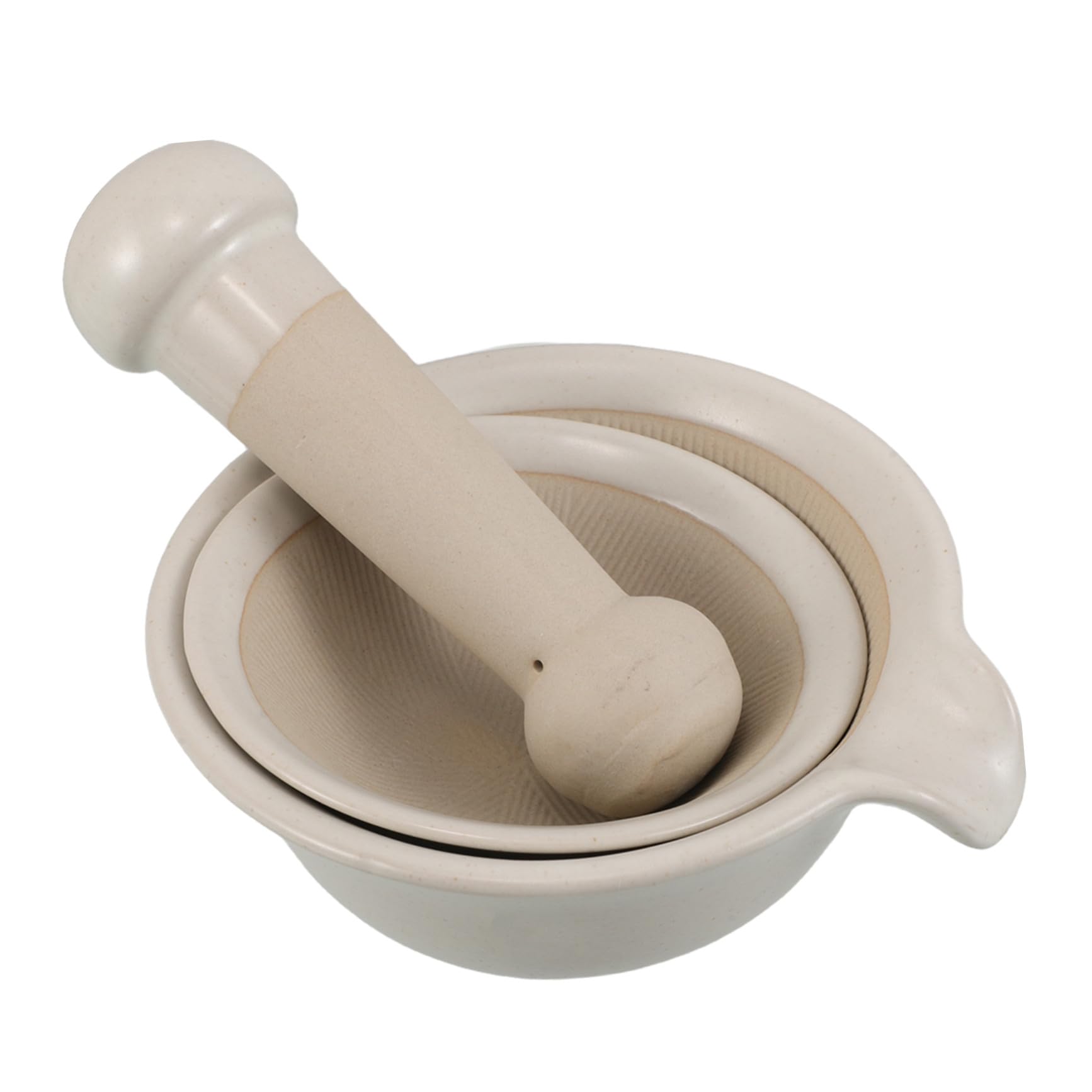 Food Grinder Set Japanischer Stil Keramik Stampfer Handbetriebene Babynahrungszubereitung Leicht zu Reinigen Für Babynahrung Zubereitung