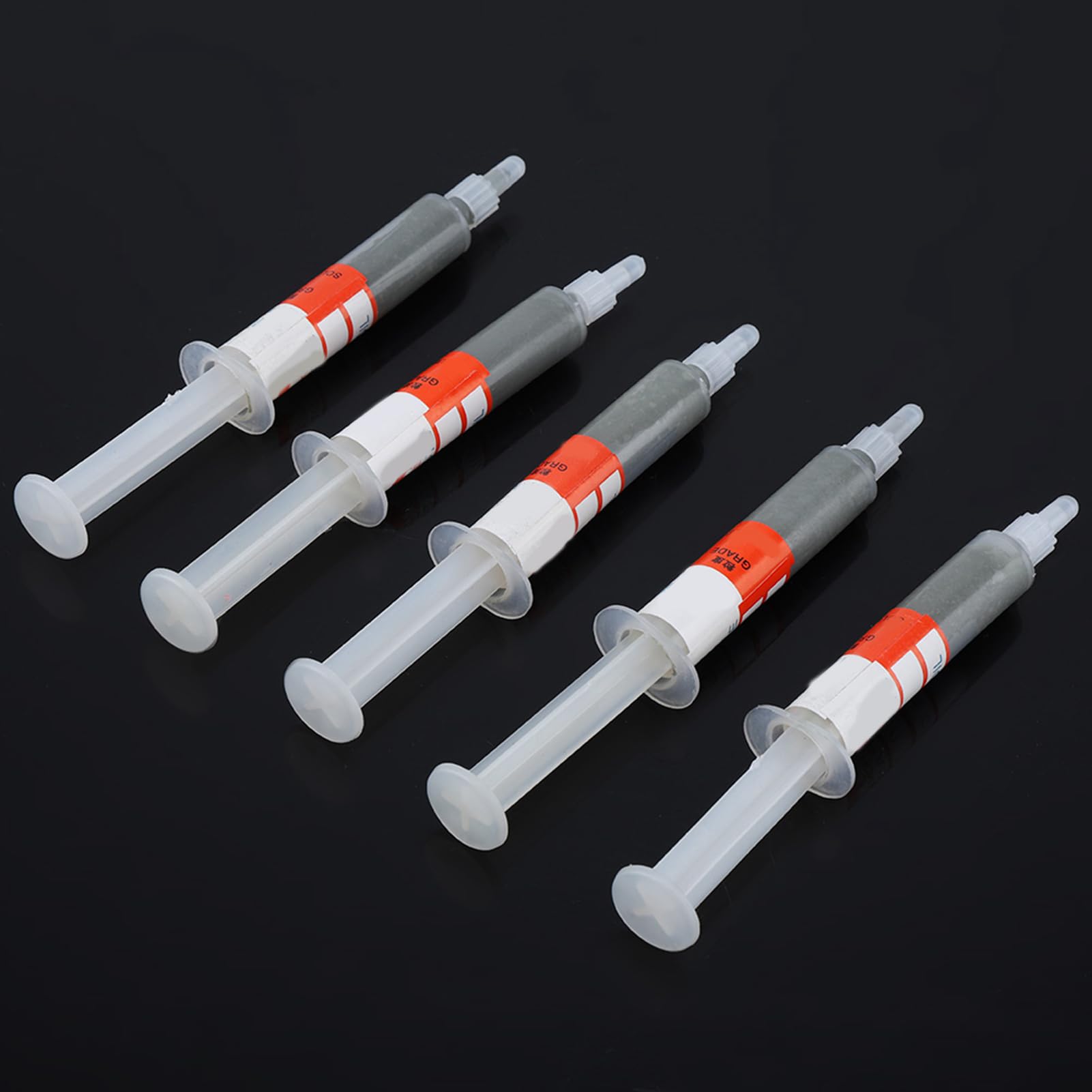 Schleifpaste, 5pcs mahlen polierende Paste mit W0.5 bis W40 320 bis 10000 Körnchen für Metallholzschmuck Polising (W10 (1000 Mesh normaler Politur))