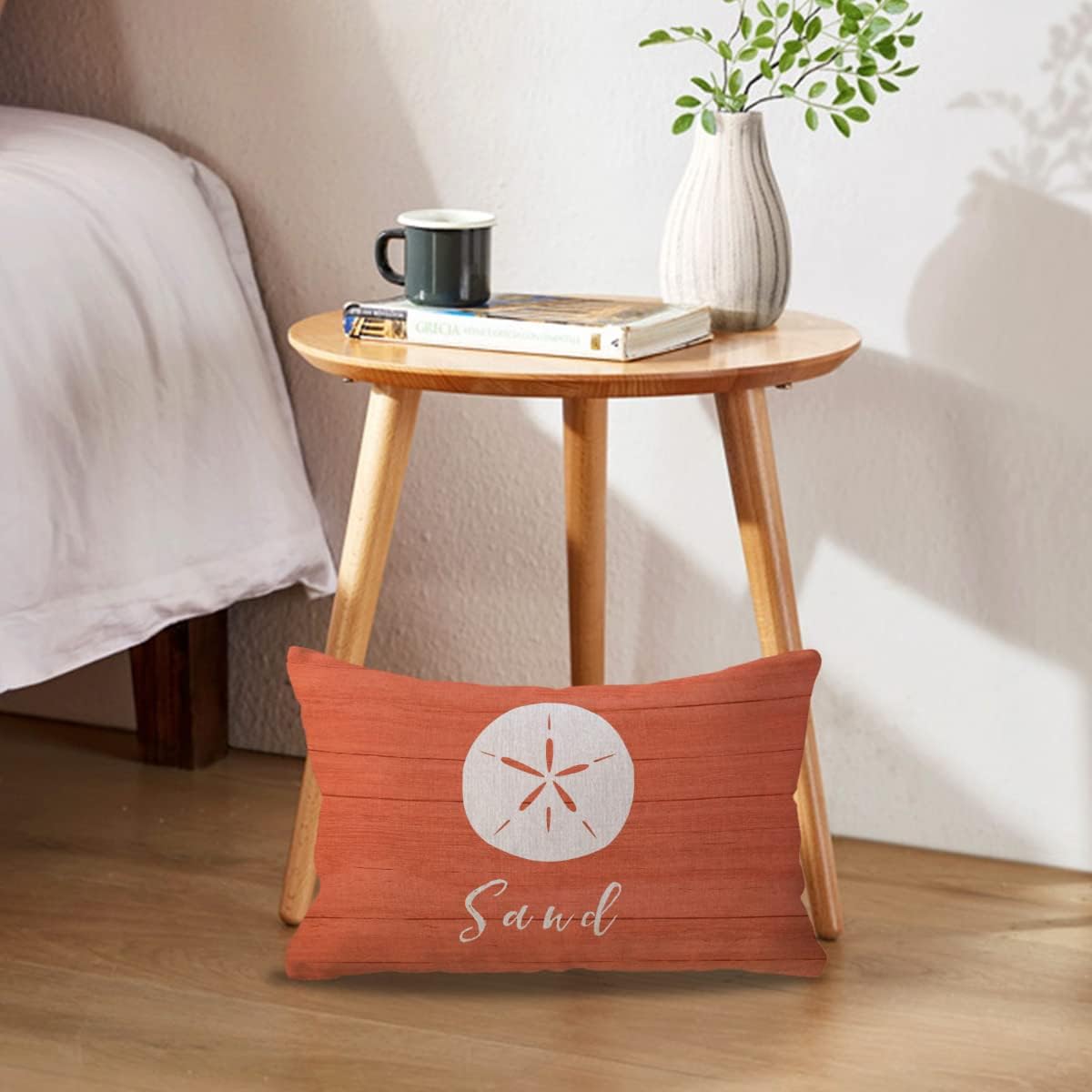 Coastal Beach Throw Pillow Covers 12 x 20 Inch Set of 4 Seaturtle Starfish Shell Sand Dollar Summer Beach House Decor Ocean Theme Decorative Rectangular Cushion Covers for Couch Sofa - Image 4