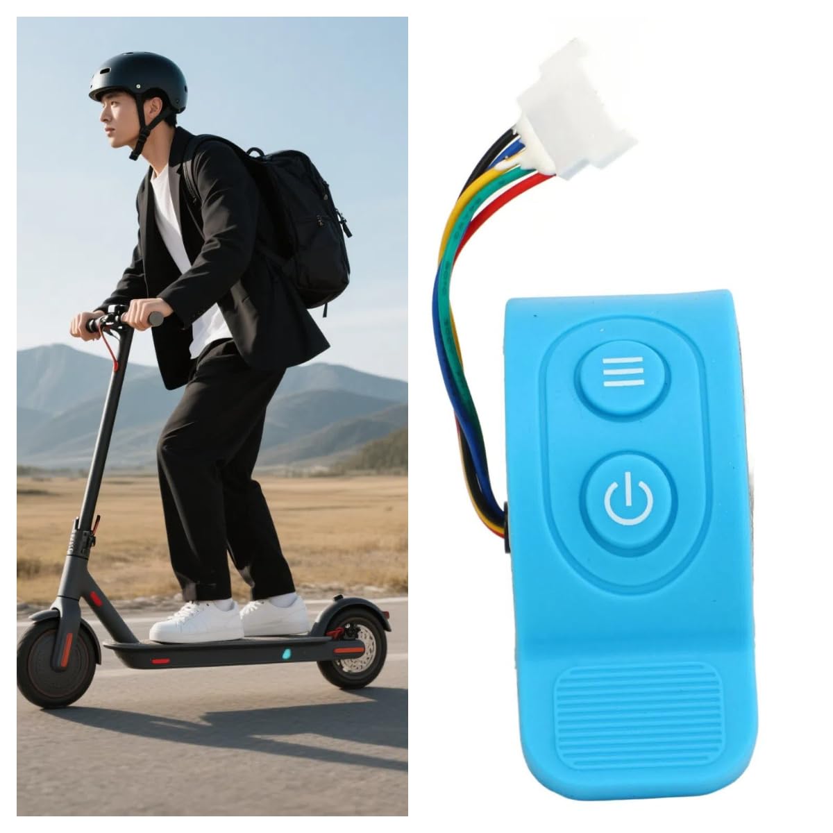 Alomejor Acceleratore di velocità del Pollice per Scooter Elettrico per Scooter da Bici X6 Funzionamento Sensibile con Cavo e Interfaccia Durevoli