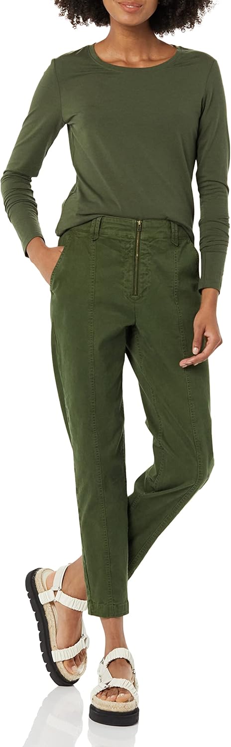 Amazon Essentials Women's Stretch Chino Utility Detail Pant (Previously Goodthreads) - Image 3
