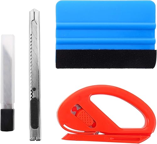 Herramienta de película de 4 piezas, herramienta multiusos, raspador, multiherramientas, película de tinte para automóviles, herramienta de alisado,