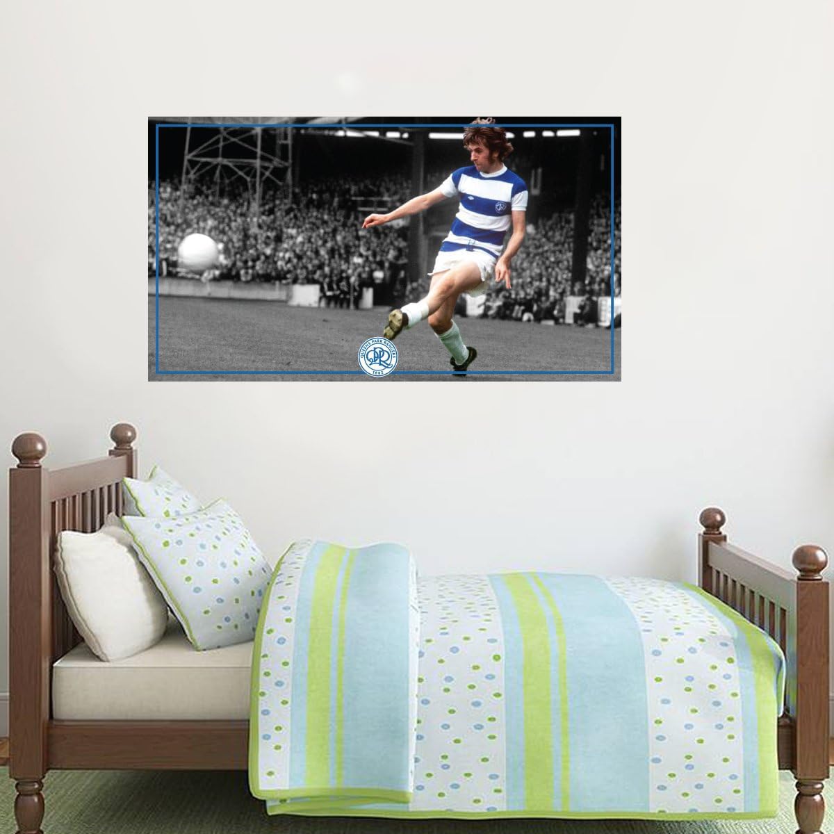 Queens Park Rangers Football Club Stan Bowles Retro Wall Mural (60cm x 40cm)