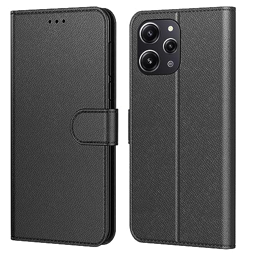 Tenphone Coque pour Xiaomi Redmi 12, Coque Redmi 12 4G,Etui Protection Housse Premium en Cuir PU,...