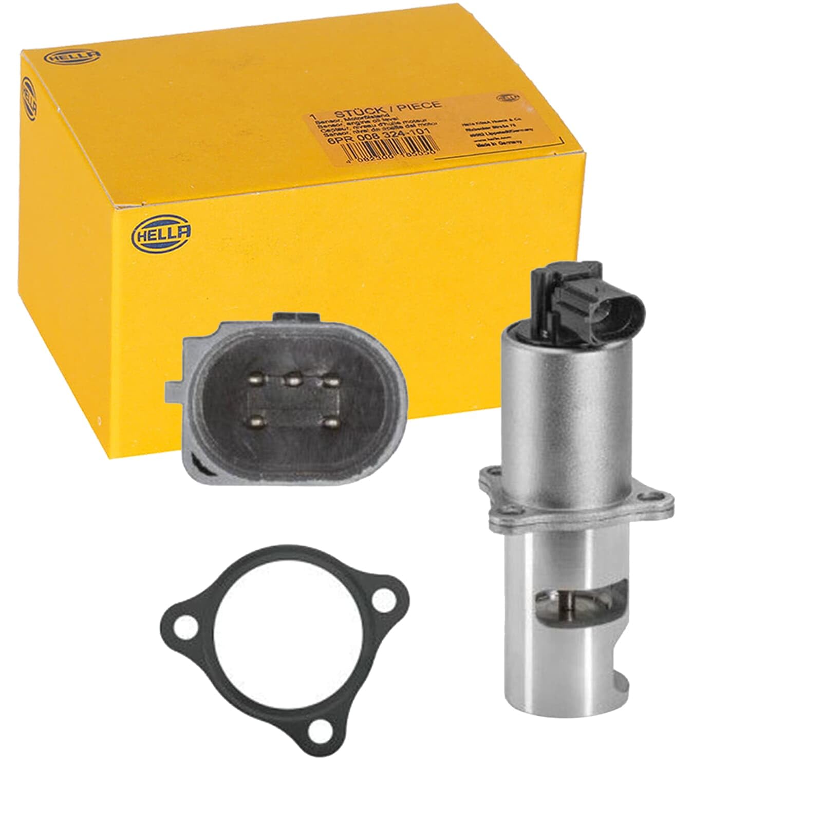 HELLA 6NU 010 171-551 Válvula EGR - electrónico - 5polos - con junta | 6NU 010 171-551 apto para Solenza Movano