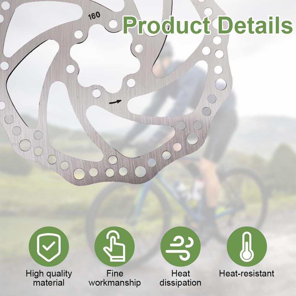 disque de frein coupe-vent rotor 160mm ALLIGATOR Vélo de frein à di