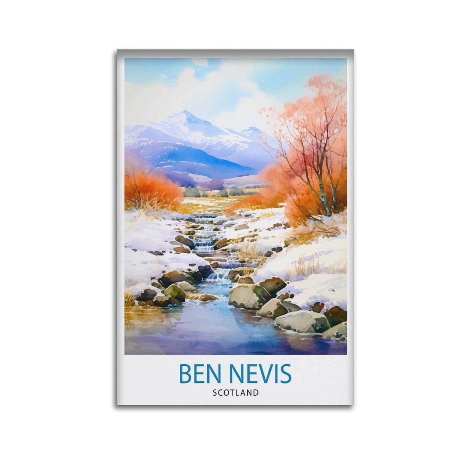 xiaoxiaoshen Ben Nevis Scottish Mountaint William Scotland Summit Highlands Landscape Work_8 Canvas Poster Wall Art Prints Room Aesthetic Murals Bedroom And Living Decorations 24x36inch(60x90cm)