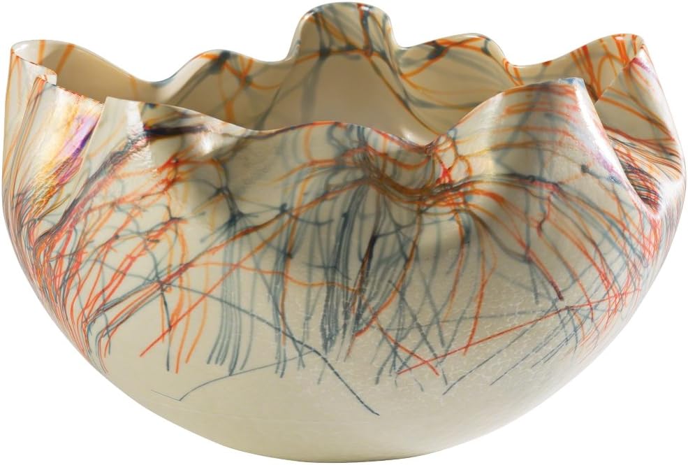 Studio A Cambrian Bowl-Orange & Blue, 7.30085