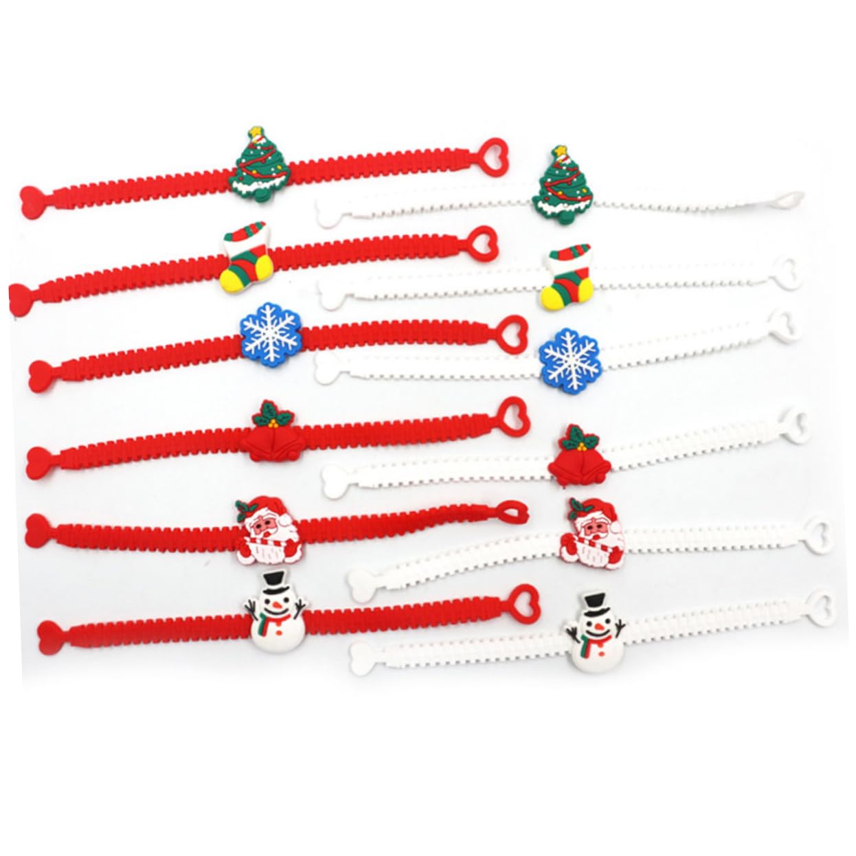 72 Stk Weihnachtliche Silikonarmbänder Weihnachts-pvc-armband Weihnachtsarmband Handschmuck Armbänder Kleines Geschenk Kind Weihnachten