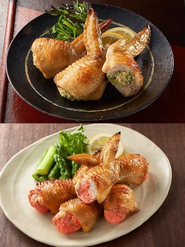 手羽先餃子 ・ 明太セット 手羽ぎょうざ 辛子明太子入り [冷凍] (手羽先餃子・明太 各1袋)のサムネイル