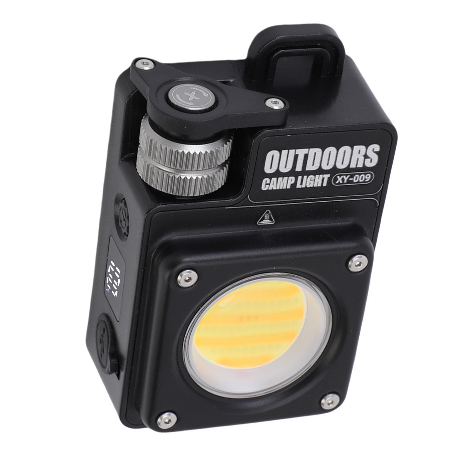 Luz LED para acampar Luz de trabajo COB magnética recargable 1500 LM Brillo ajustable Impermeable para acampar al aire libre Reparación de vehículos de emergencia Plástico ABS