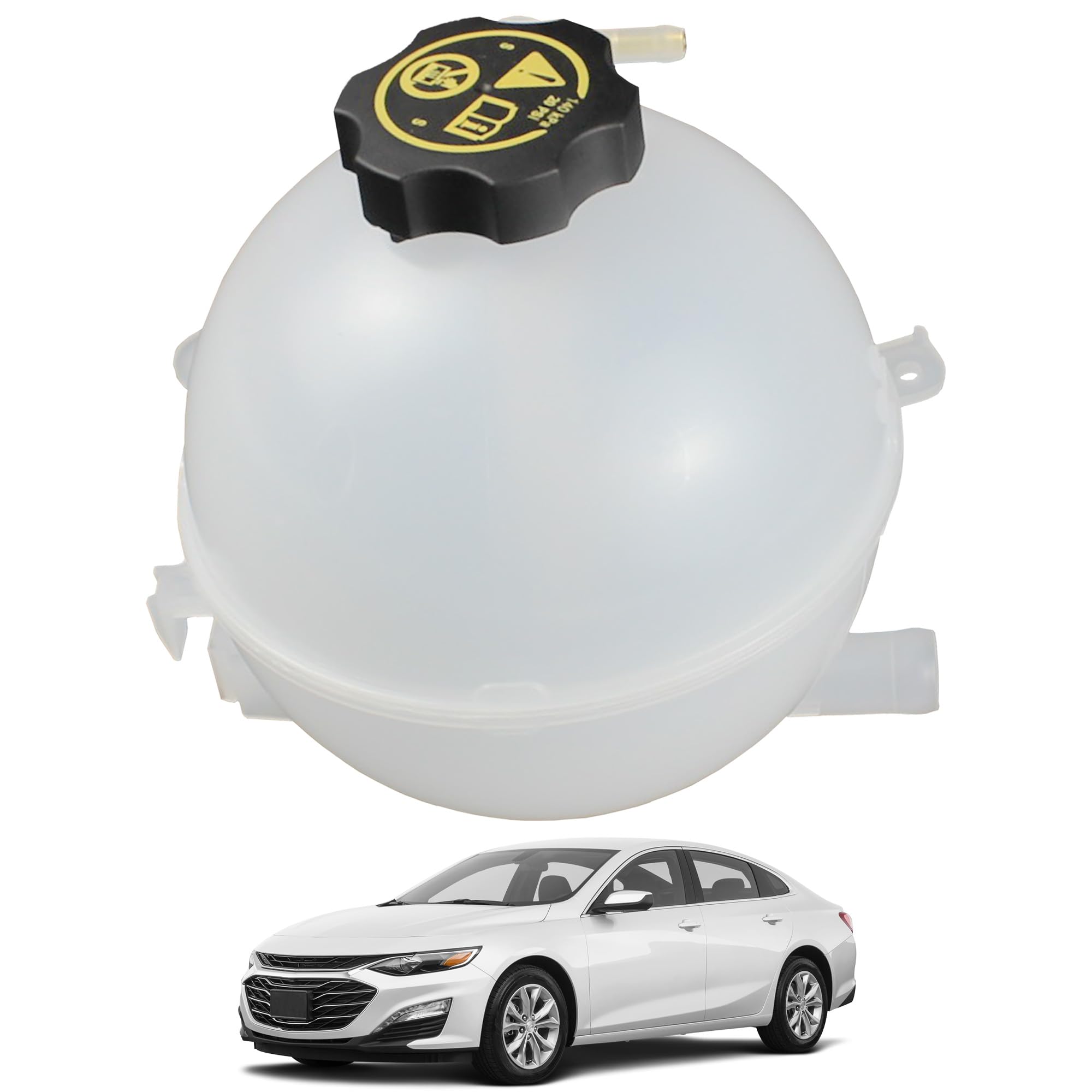 Coolant Expansion Reservoir Tank With Cap Compatible With 2016-2021 Cadillac XT4 XT5 XT6 Chevrolet Blazer Equinox GMC Acadia Terrain Buick LaCrosse Regal Sportback Replaces 23386455 603-861