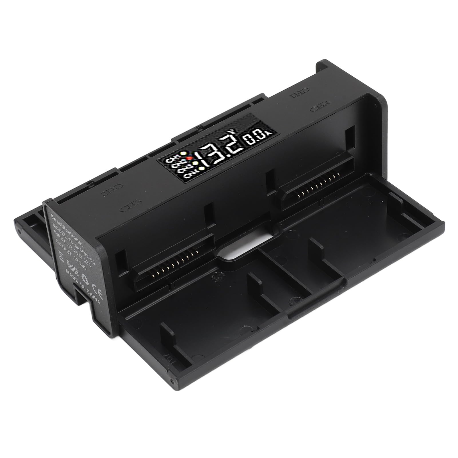 XUMIUZIY Hub di Ricarica Batteria Pieghevole per Drone per Air 2S e Air 2, Caricabatterie Multiplo 4 in 1 con Display Digitale per Ricarica Rapida, Design Portatile