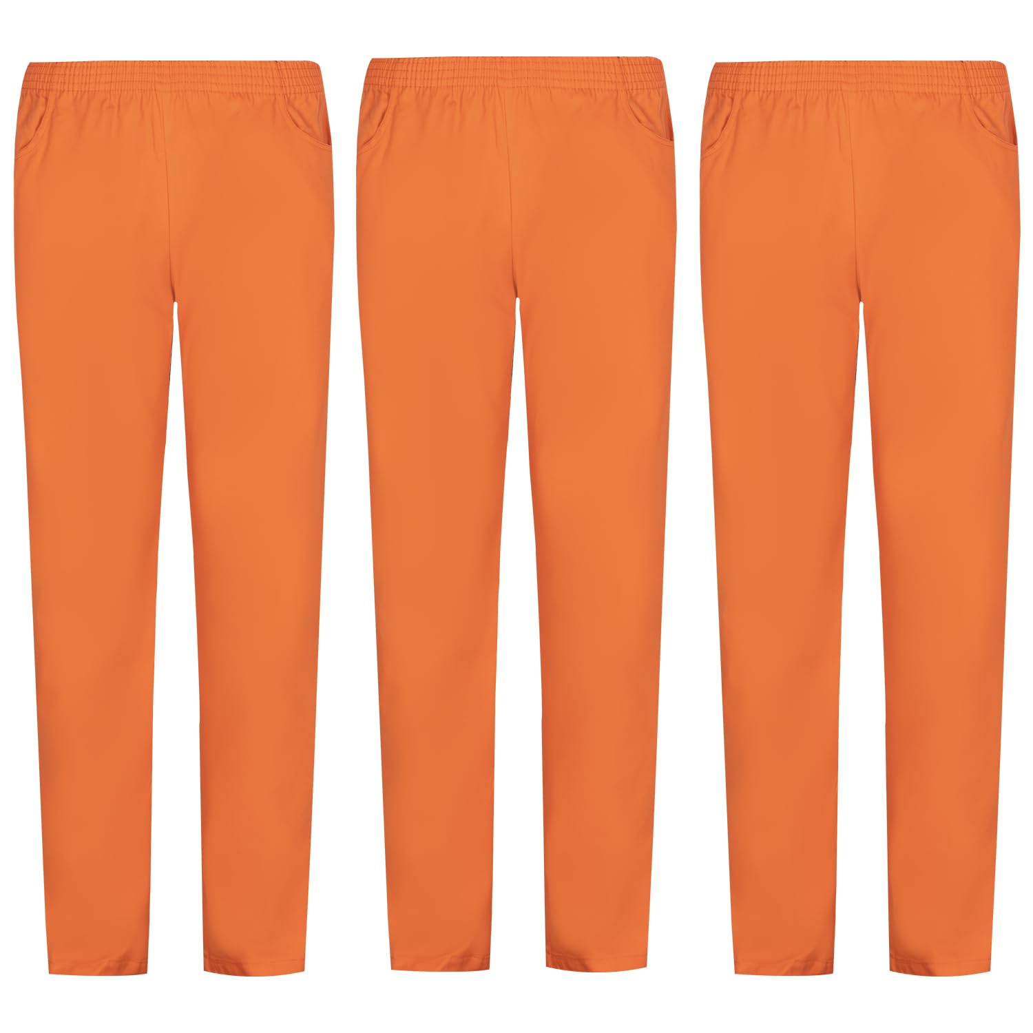 MISEMIYA Pack 3 PCS Mz-3-8312 Confezione da 3 Pezzi, Pantaloni Sanitari, Arancione, XX-Large (Pacco da 3) Unisex-Adulto