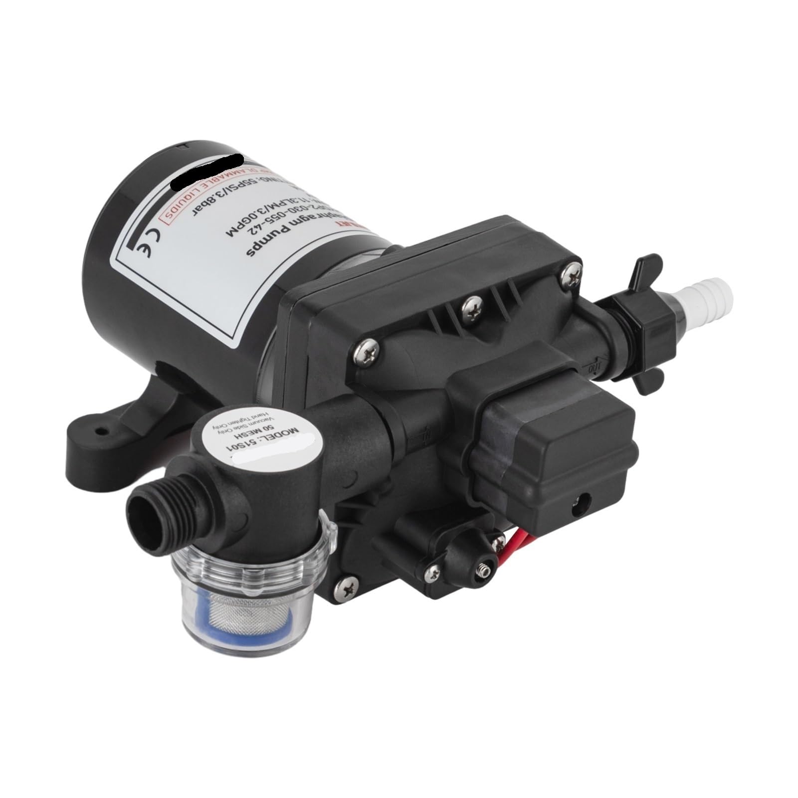 CUDTAPI 24V RV Boat Diaphragm Pump Booster Self-priming Water Pressure
