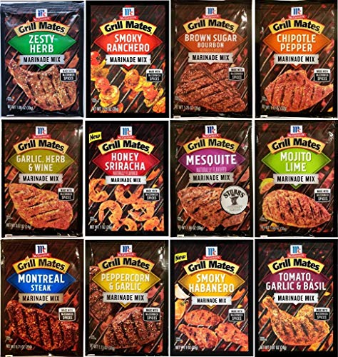 McCormick Grill Mates Special 12 VARIETY #2 (Marinades,Seasoning Mix & Rubs) (Variety #2)