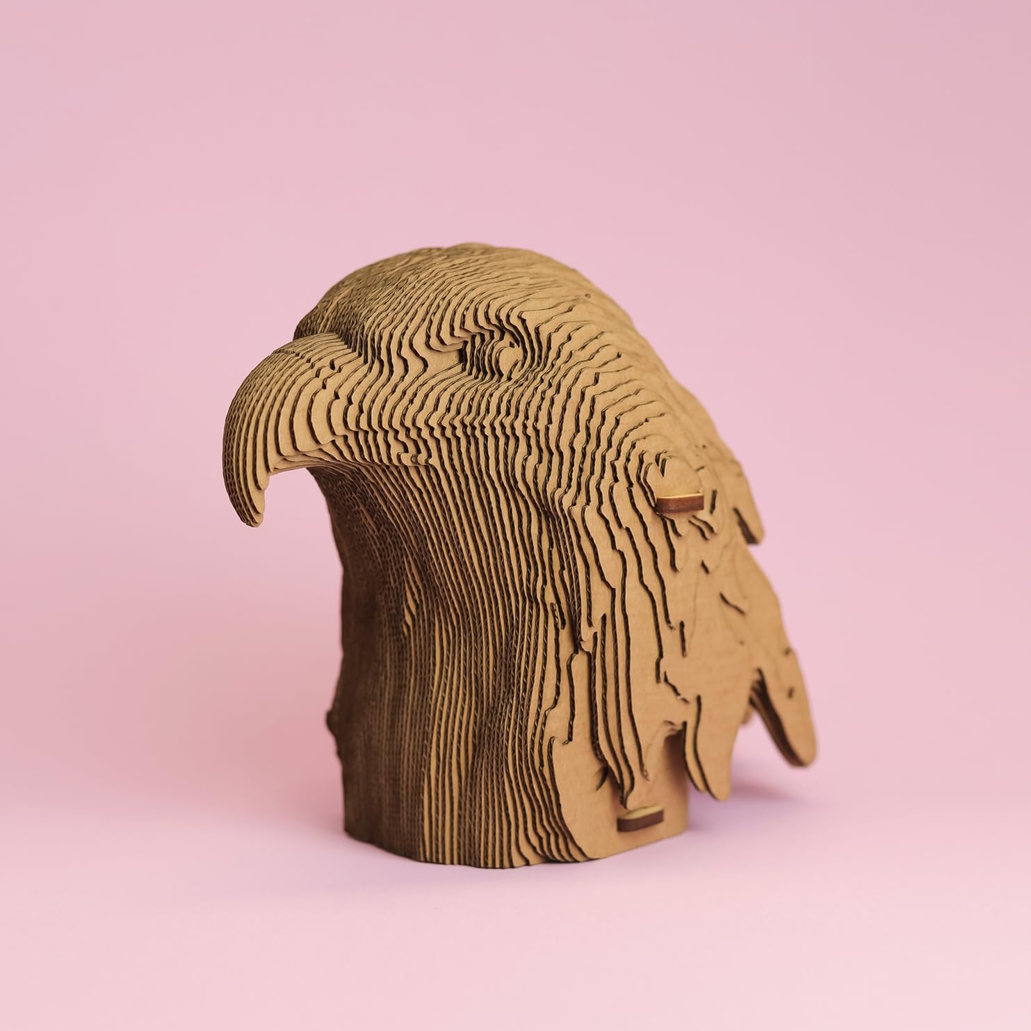 Aigle Puzzle 3D en Carton – Maquette à Monter | 73 Pièces, 19 × 16 × 10 cm – Kit Sculpture DIY à Peindre, Matériaux Recyclés, Ados & Adultes, Idée Cadeau Déco