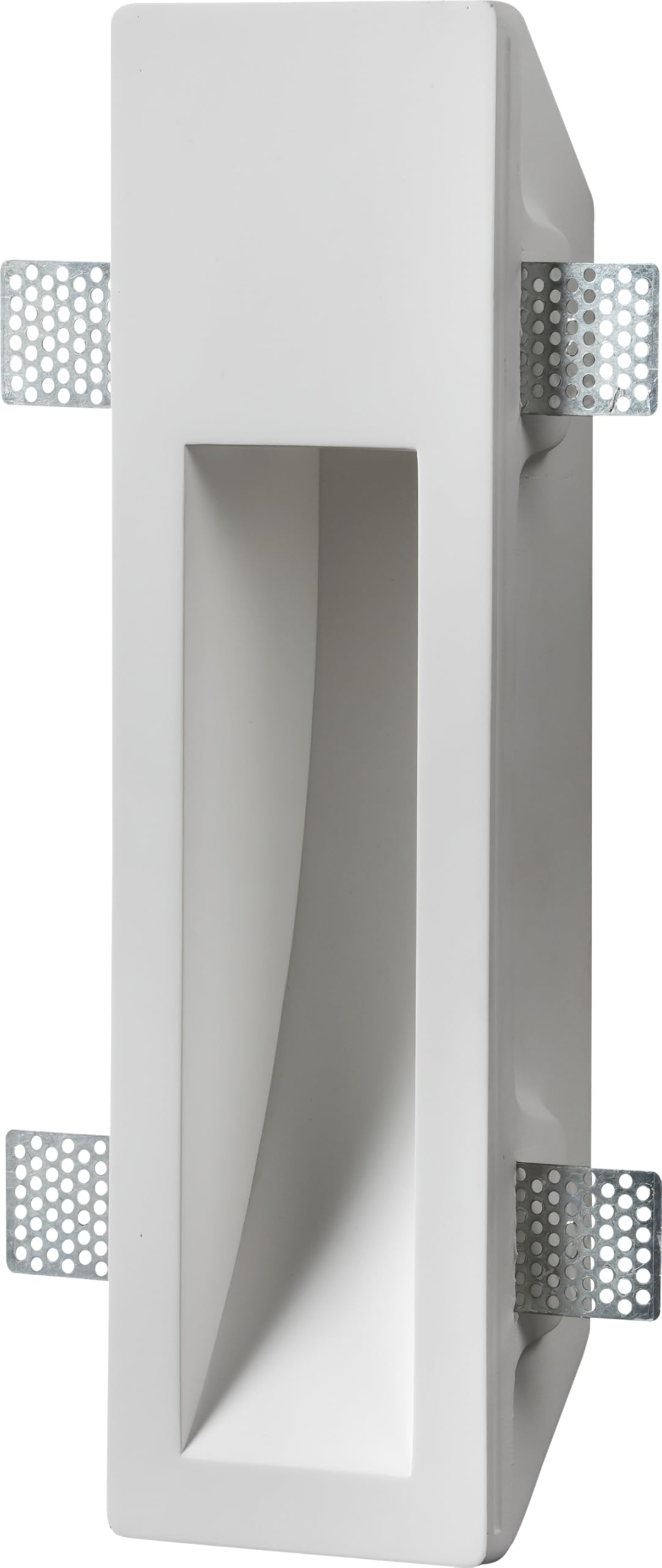 Netlighting GU10 Recessed Rectangular Plaster Wall Light White 230V IP20 35W