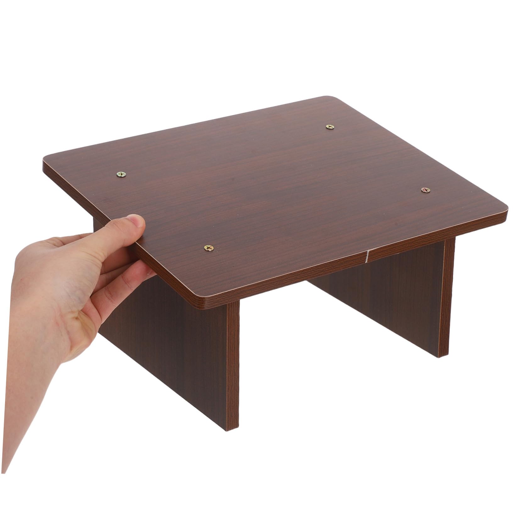 Poggiapiedi in Legno Supporto Ergonomico per Piedi Sotto Scrivania Poggiagambe Antiscivolo per Ufficio e Casa Design Inclinato Compatto