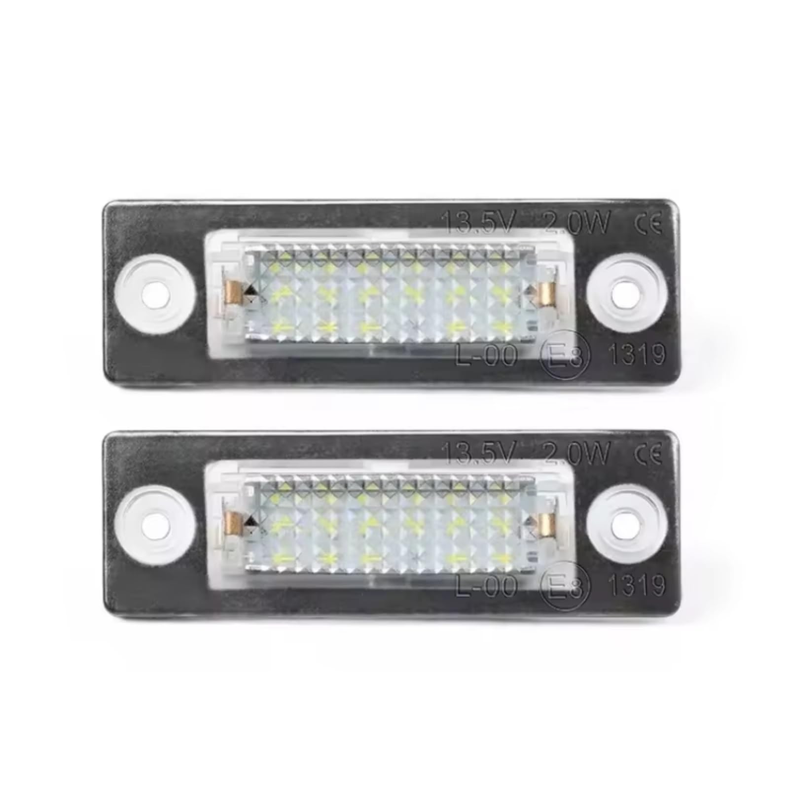Iluminación Matricula Vehiculo Compatible Con VW Para Para Golf Para Passat, 2 Lámparas De Luz De Matrícula De 6500 K, Accesorios.
