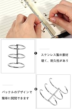 りー様　ご注文ページ　no.136 127 129 Amazon | YFFSFDC ルーズリーフバインダーリング 製本用とじ具