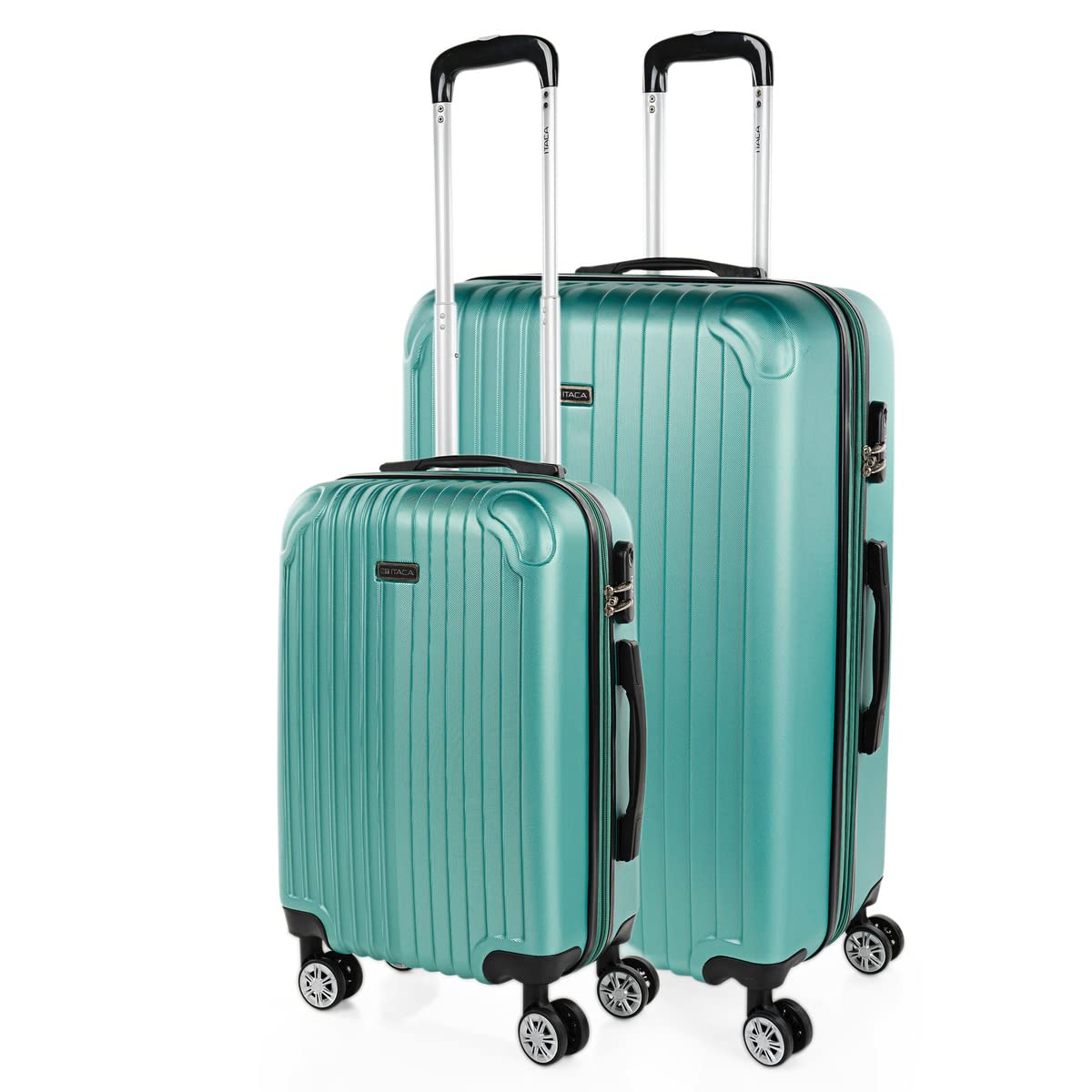 ITACA - Maletas Grandes De Viaje Rígidas Ligeras con 4 Doble Rueda 360° Maleta Grande 23 Kilos Alta Resistencia Extensible Maleta XL Duradera, Mandarina — view 32