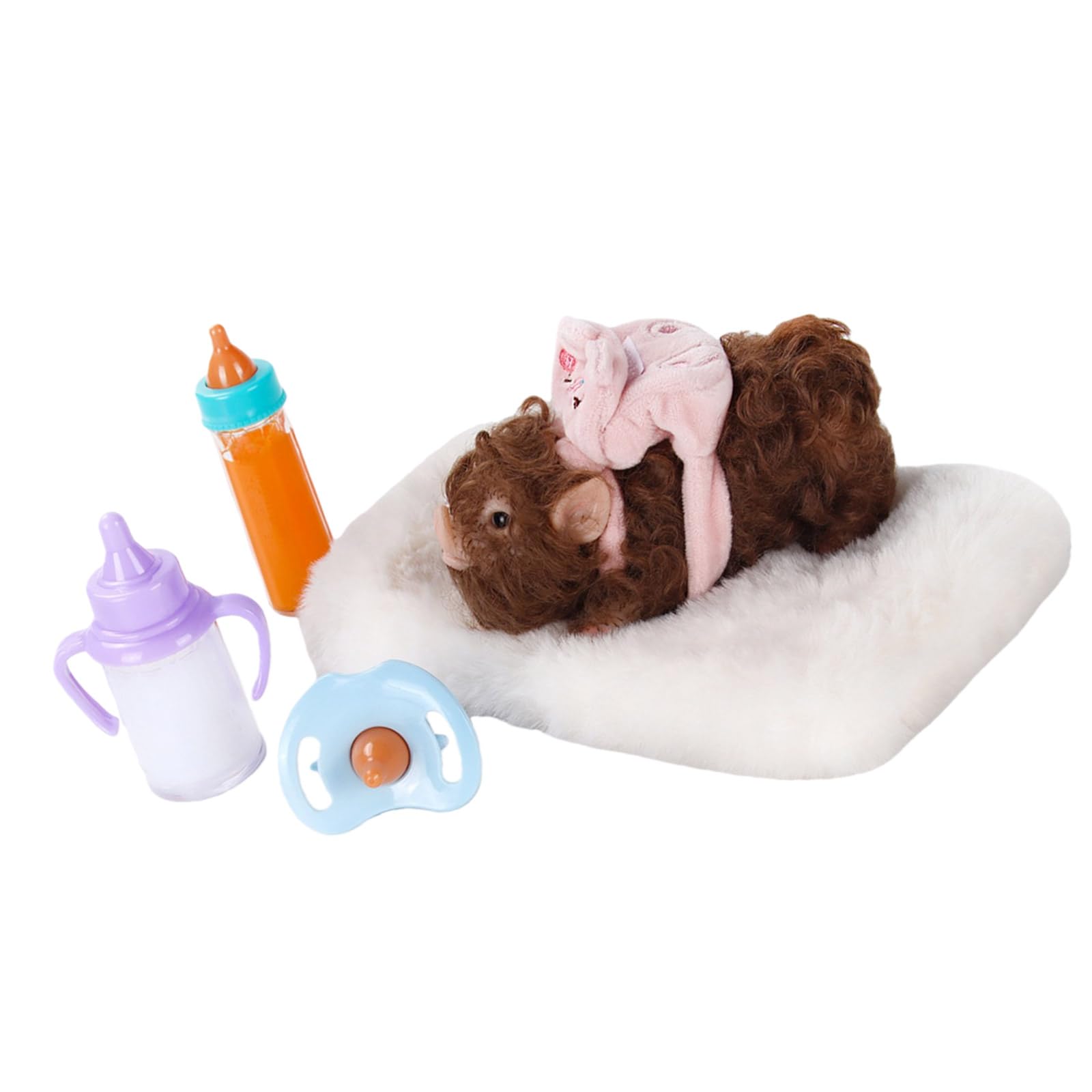 Giocattolo Piggy in Silicone da spremere con Accessori, 5pcs Set